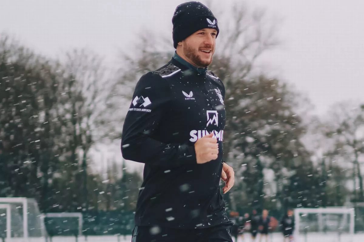 Cade Cust in Hull FC pre-season training.