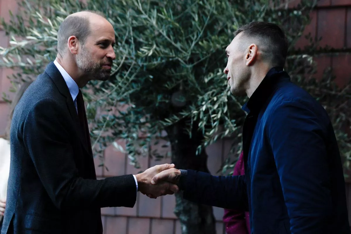 Prince William and Kevin Sinfield