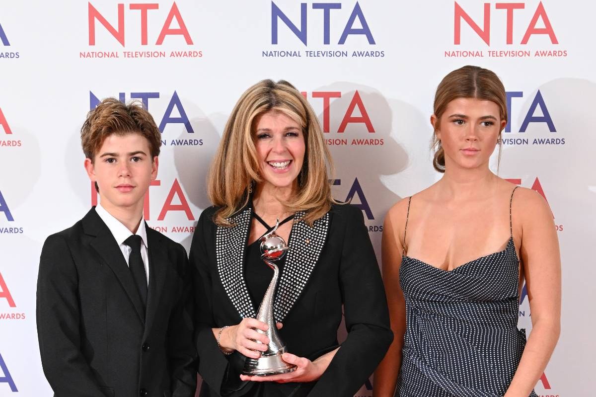 Kate Garraway with her kids Billy and Darcey