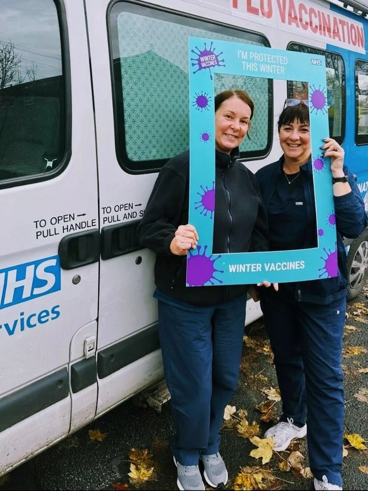 The flu outreach van helps to vaccinate vulnerable people across Bury