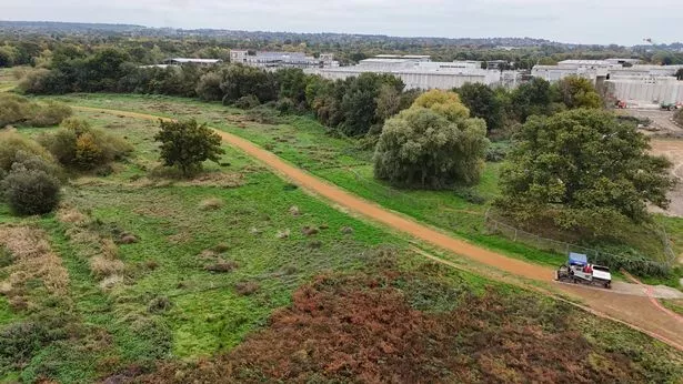 Burpham Court Farm nature reserve backs onto the site in which the Guildford Sewage Treatment works is being built