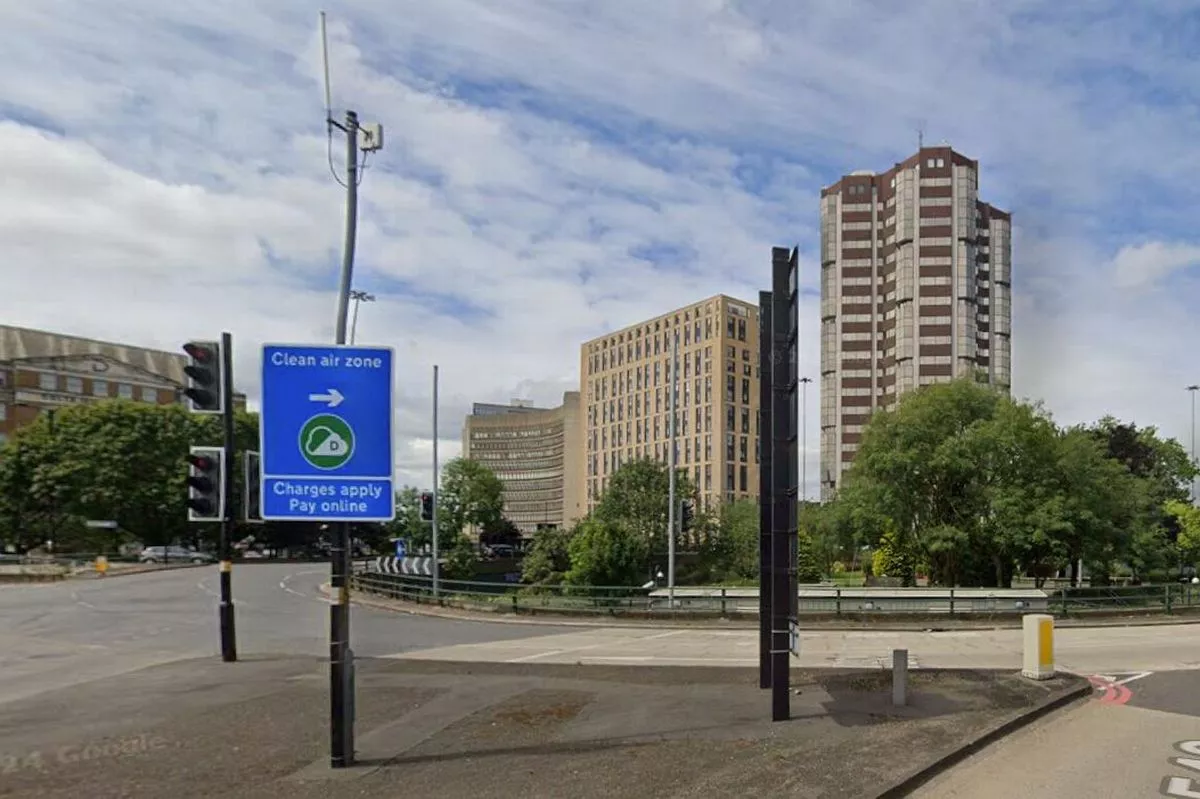 A man was stabbed in the arm near Five Ways roundabout on Monday