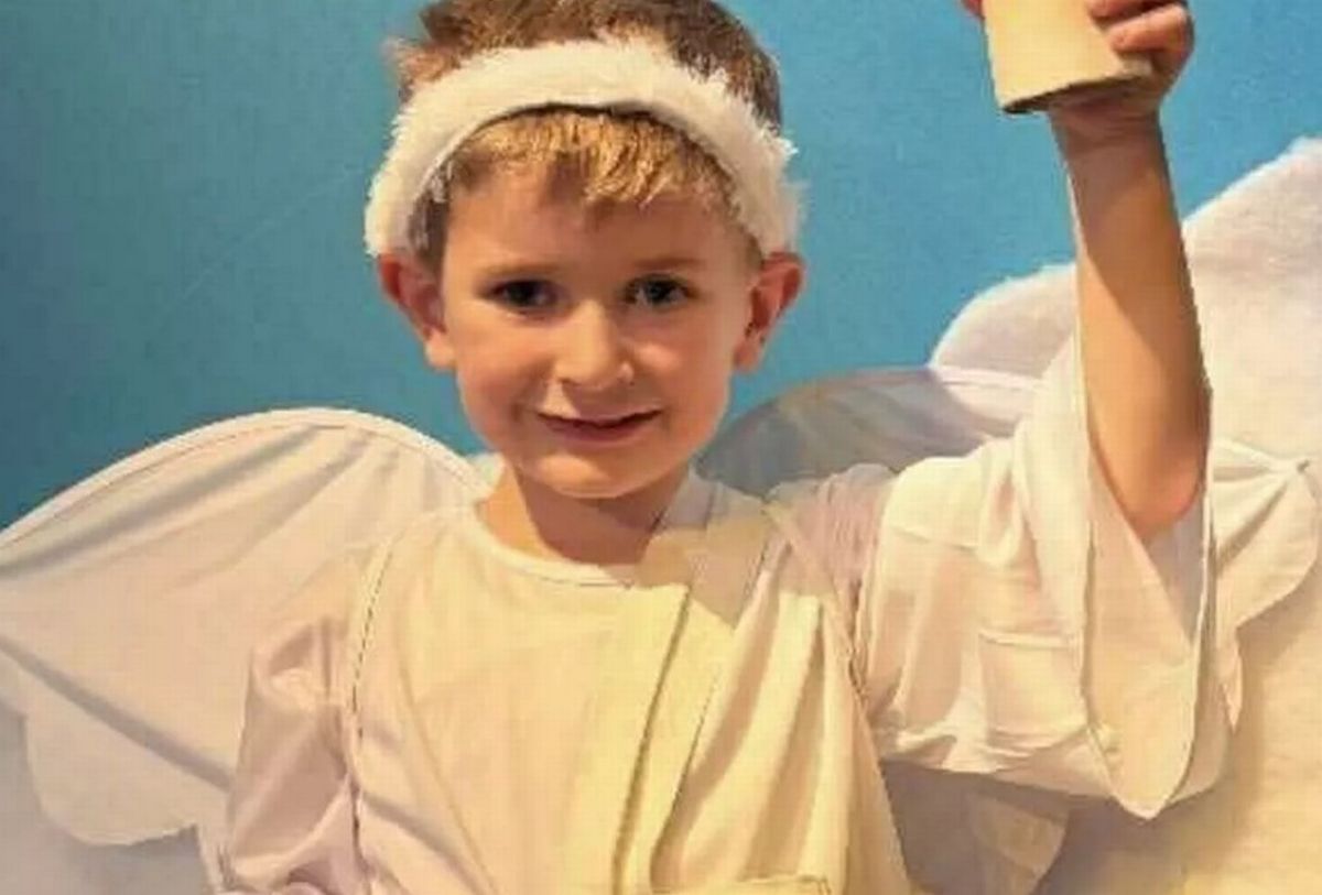 Rory as an angel in his nativity