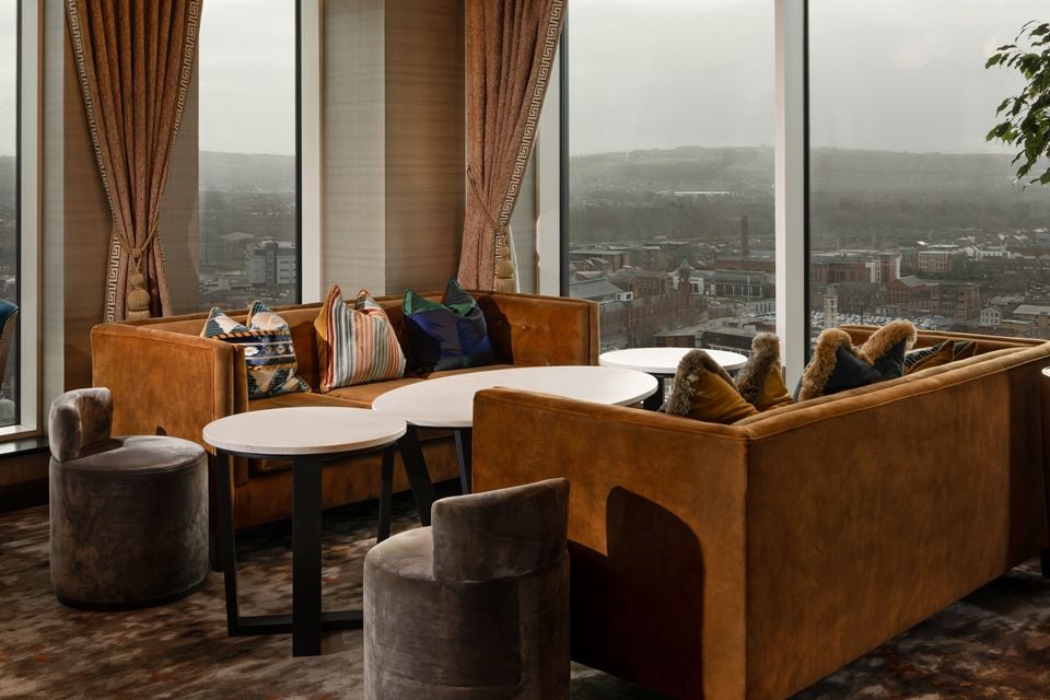 The hotel say the Observatory is "the tallest cocktail bar" on the island of Ireland