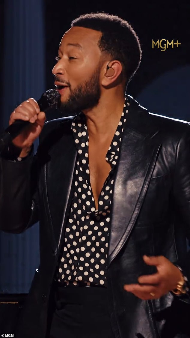 Legend recounted his name's origin story on the MGM+ show Words + Music