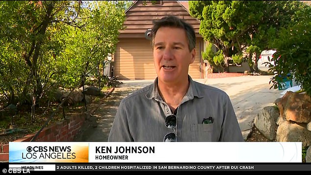 Kenneth Johnson, 63, had grown suspicious after finding broken and torn pieces of his home around the crawl space in April before discovering the bear last week