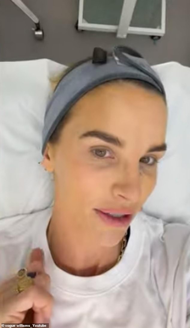 Vogue has revealed all the 'intense' cosmetic tweakments she's had done since returning home from I'm A Celebrity - joking that jungle life left her 'literally rotting'