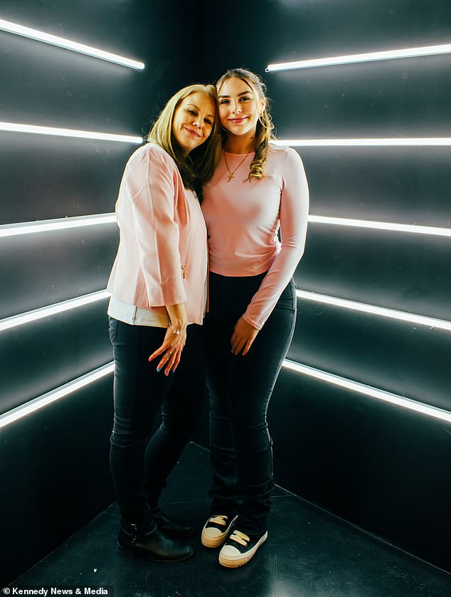 Bailey's mother (pictured left with Bailey) set up a GoFundMe to help with her daughter's egg retrieval. They wanted to do the procedure so she can possibly have children in the future