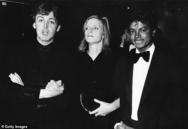 Paul McCartney famously had a feud with the late Michael Jackson back in 1985 - which went unresolved until the King Of Pop's death in June 2009 (seen in 1983)