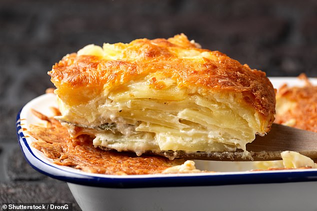This classic French dish is packed with cheese and cream, making it a calorific choice