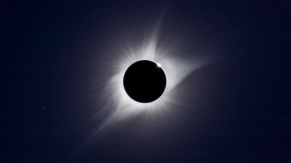 A composite of the August 21, 2017 total solar eclipse.