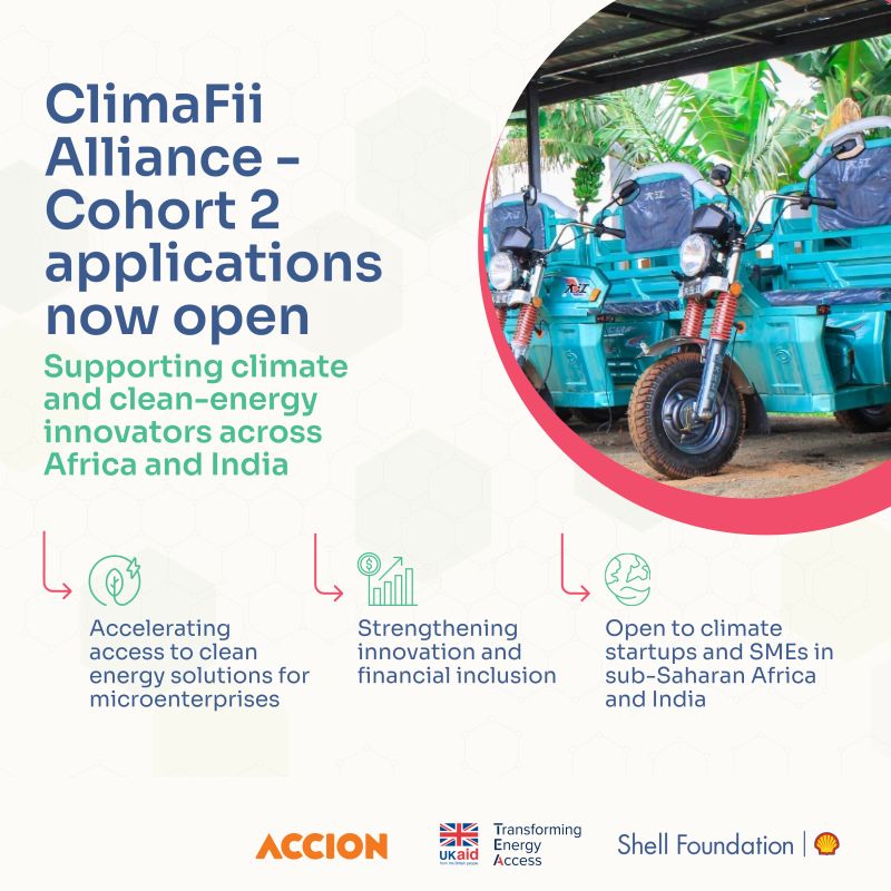 Call For Applications: ClimaFii Alliance 2026 Funding & Support for