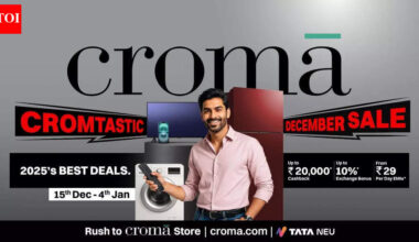 Croma December Sale: iPhone 16 at Rs 40,990, Samsung Galaxy Z Fold 7 at Rs 99,999, Macbook Air M4 at Rs 55,911 and other year-end deals