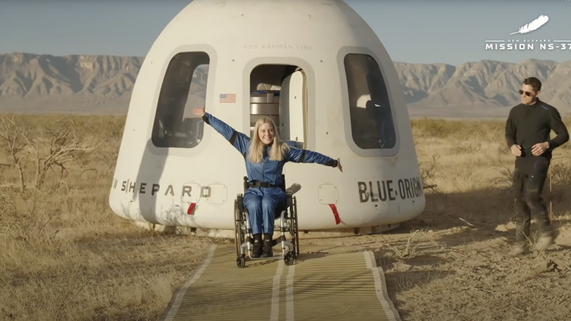 Blue Origin passenger becomes the first wheelchair user to travel to space