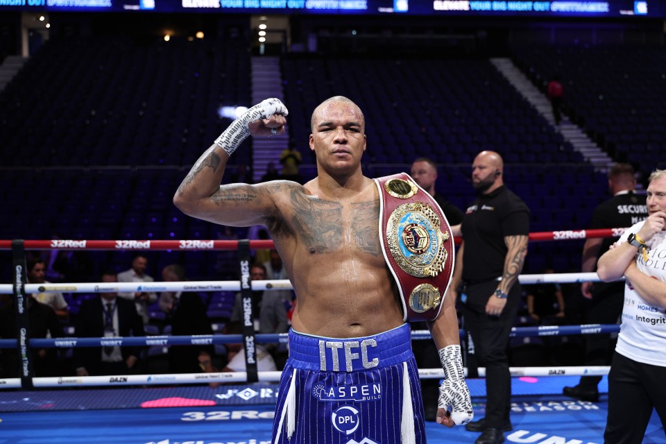 LONDON, ENGLAND. OCT 25: Joseph Parker v Fabio Wardley fight night at Londons 02 Arena, Greenwich, London, England on the 25th October 2025. Queensberry Promotions. Credit: Queensberry/Leigh Dawney