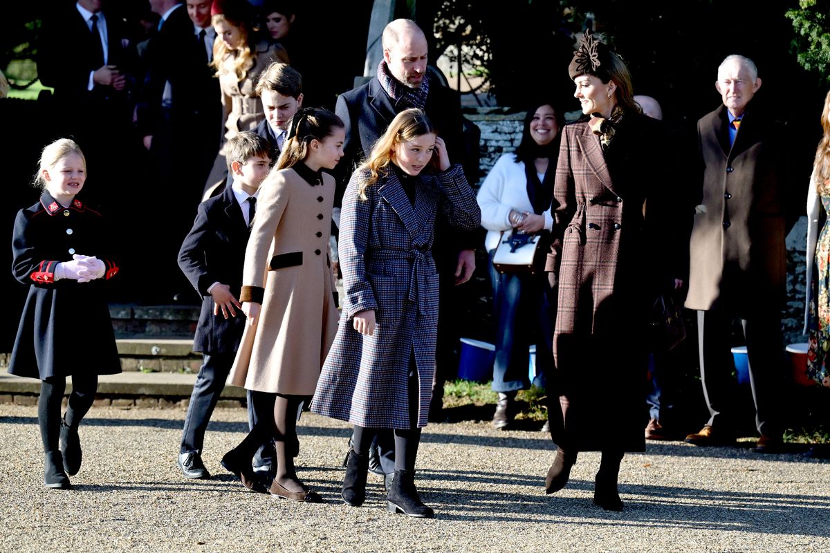 Charlotte with her siblings alongside Mia and Lena Tindall 