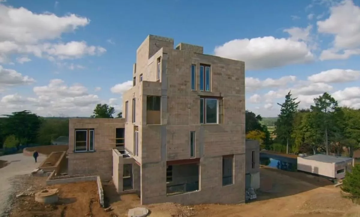 The plan was to build a modern castle, but costs quickly spiralled from the £2million budget to around £7 million