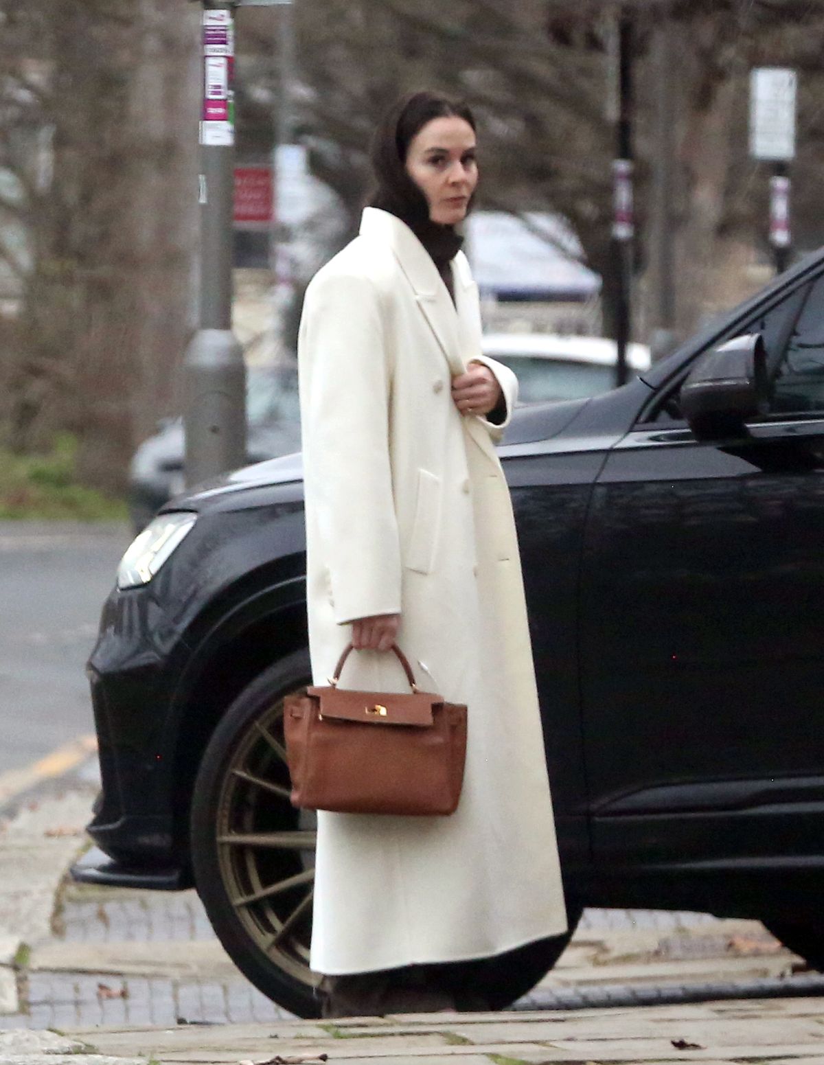 Holly Ramsay heads to her wedding in white