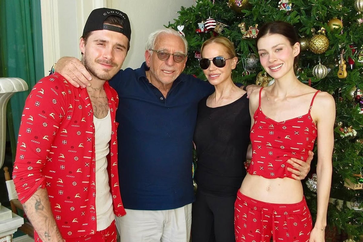 Brooklyn Beckham spends Christmas with wife Nicola and her parents amid family feud