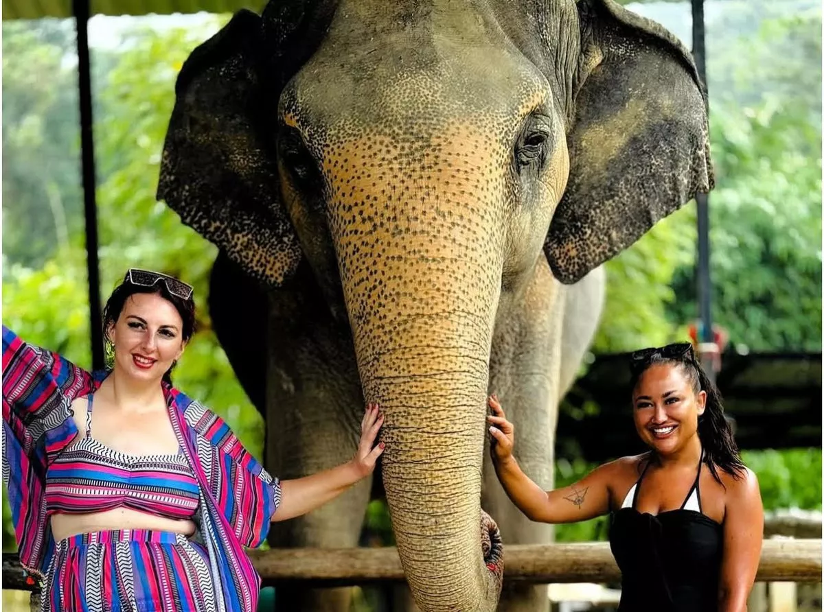 Abbie and Lois on holiday in Thailand in September 2025 celebrating Abbie's 31st birthday