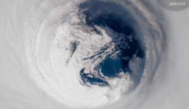 The eye of hurricane Melissa. Pic: Copernicus Sentinel-2 imagery