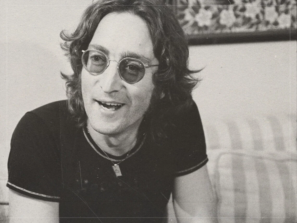 John Lennon being interviewed in Los Angeles California - September 29 1974