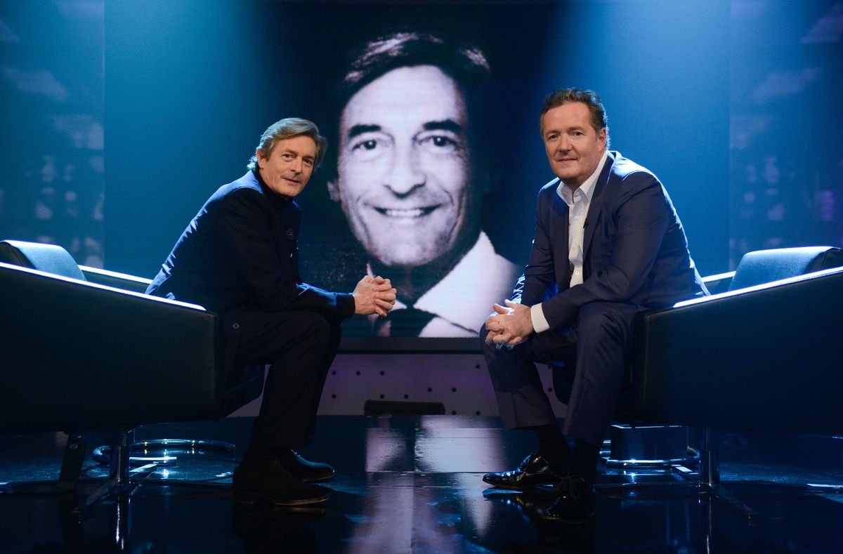Nigel Havers and Piers Morgan