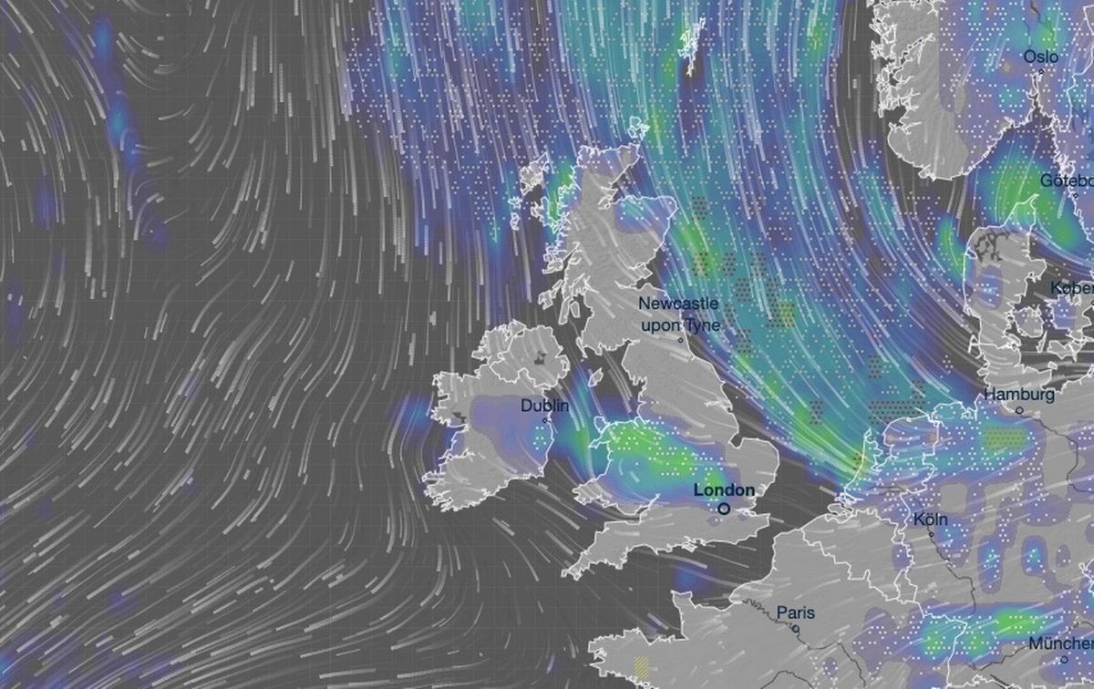Snow will fall across parts of the Northwest of England and the Midlands on Friday morning