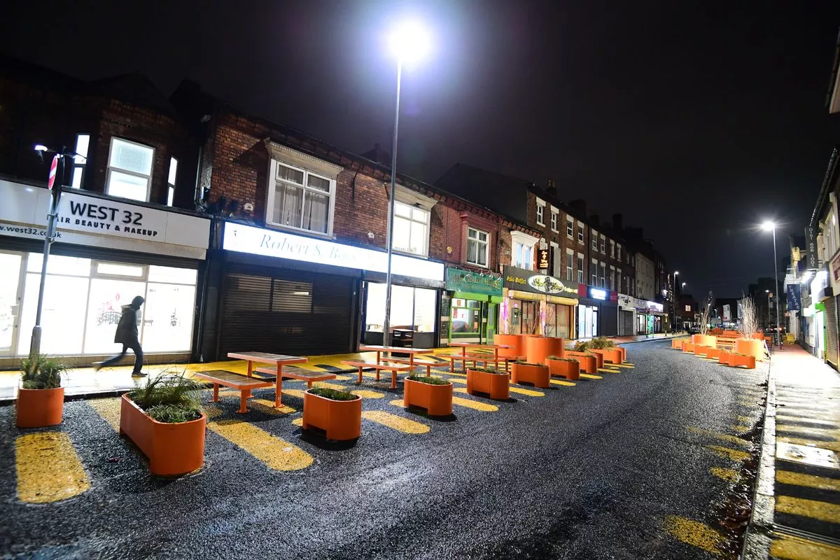 Road markings on Grange Road West have been mocked on social media