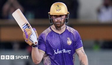 Phil Salt of Abu Dhabi Knight Riders celebrates his half-century
