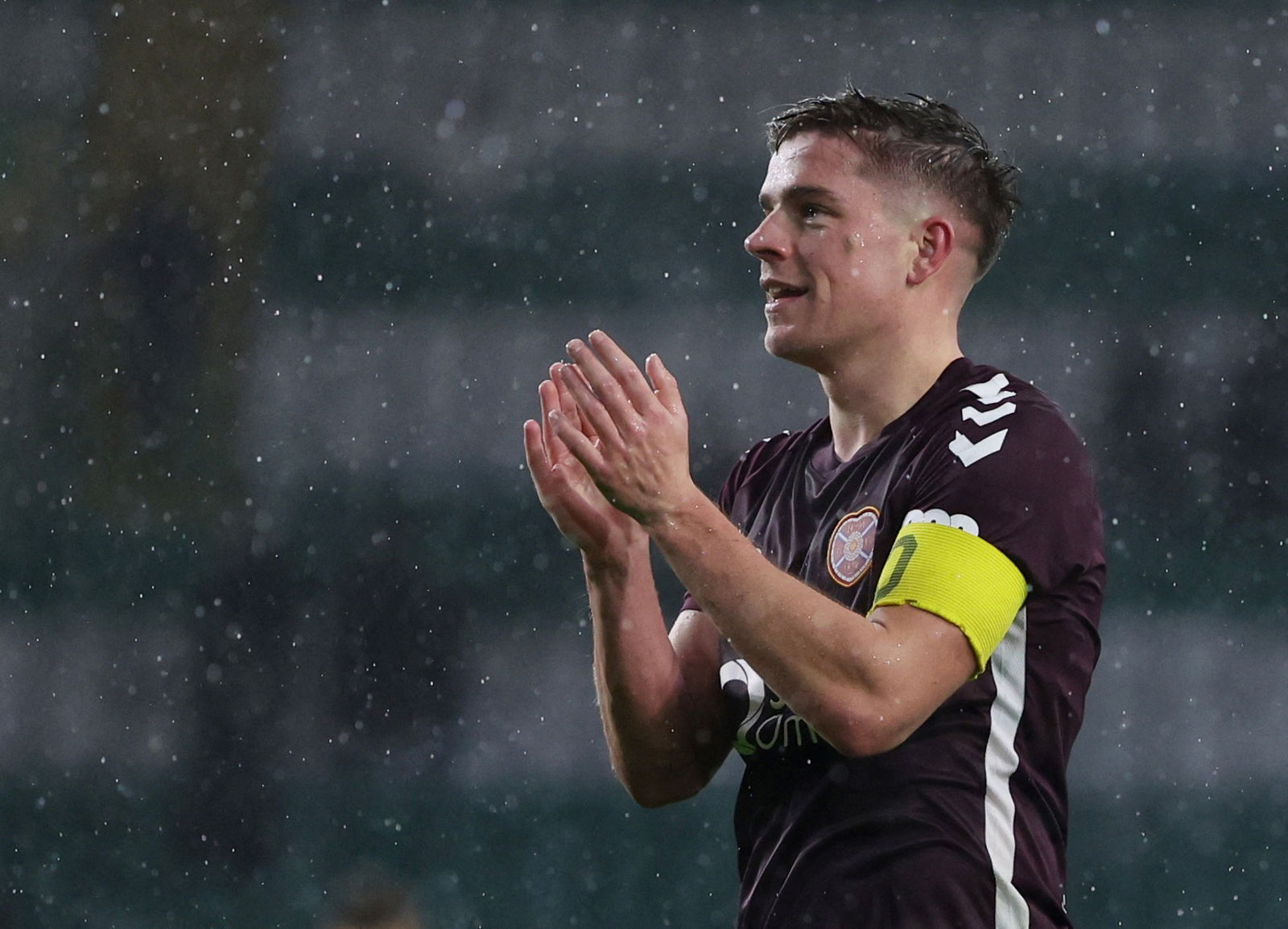 Celtic FC - Nicky Devlin Celebrated Hearts win at Celtic Park