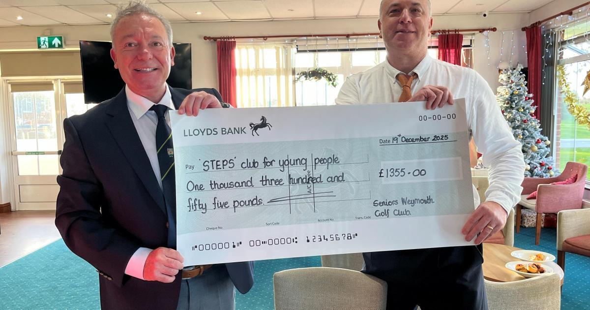 Weymouth Golf Club donates to STEPS Centre for Young People