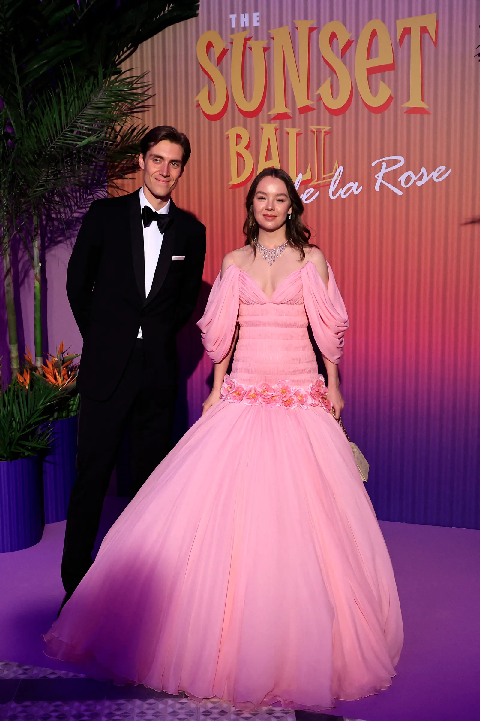 Image may contain Princess Alexandra of Hanover Purple Clothing Dress Formal Wear Fashion Suit Blazer and Coat