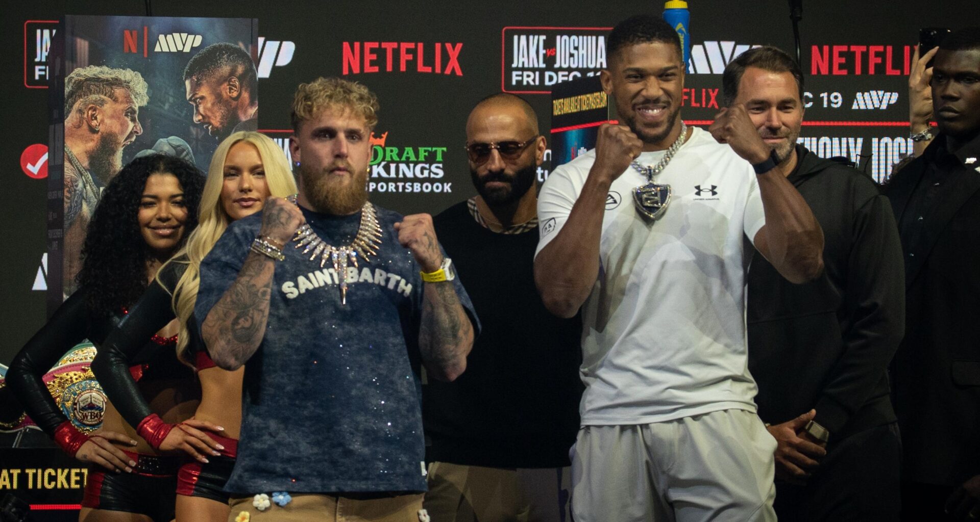 Jake Paul vs. Anthony Joshua Weigh-In Results Revealed, How Big Is Gap Between Boxers?