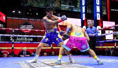 Ryan Garcia training for WBC welterweight champion Mario Barrios