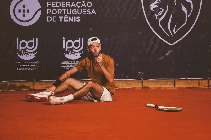 Quentin Folliot during a tennis match. Photo by Instagram/@quentinfolliot