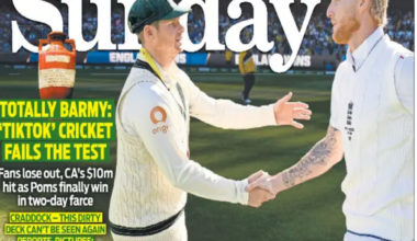 The front page of Sunday's Herald Sun