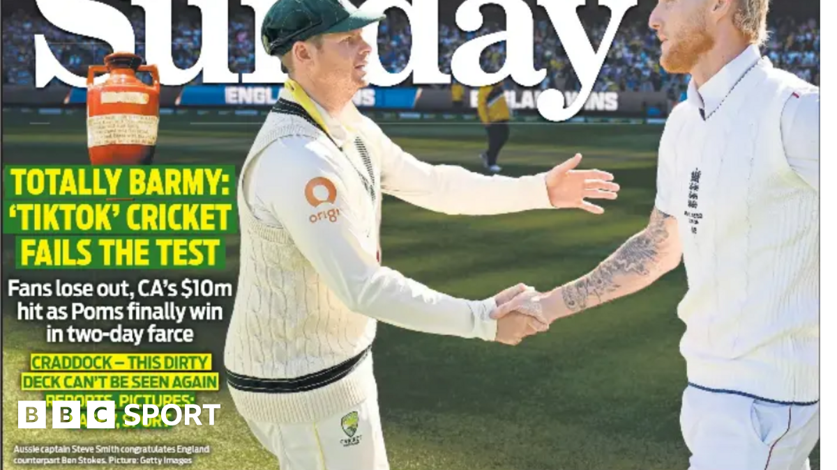 The front page of Sunday's Herald Sun