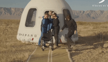 A crash put her in a wheelchair. It didn’t stop her going to space