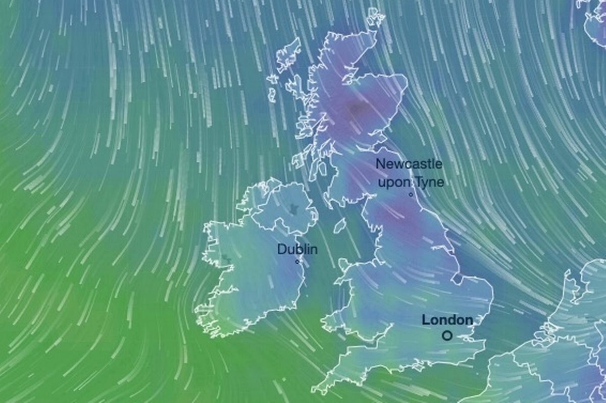 The weather map turns blue this week as it is getting colder