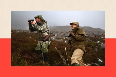 Getty Images Deer stalkers in Lochcarron, Scotland