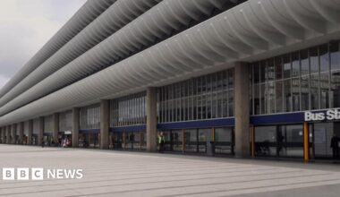 External view of Preston bus station.