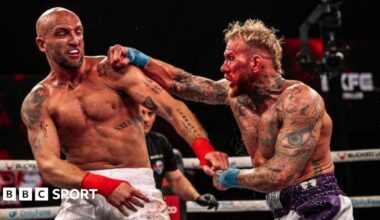 Conor Cooke (left) in action against Matthew Hodgson