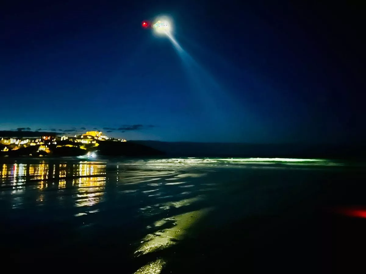 Search on the sea (Credit : Newquay coastguard search & rescue team)