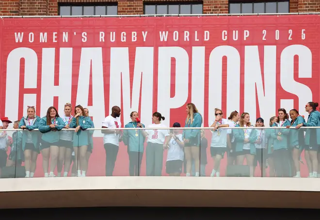 England Red Roses World Cup Victory Celebration