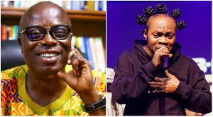 Oheneba Ntim Barima (L) says the late Daddy Lumba (R) was poisoned through fufu