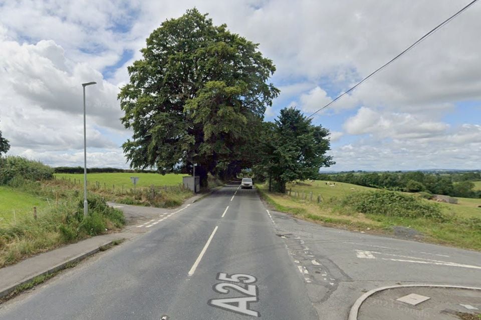 The Newry Road crossroads at Longstone Hill and Barnmeen Road outside Rathfriland.