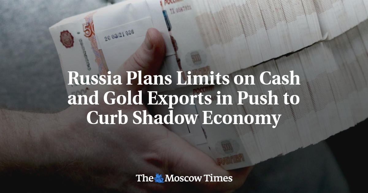 Russia Plans Limits on Cash and Gold Exports in Push to Curb Shadow Economy