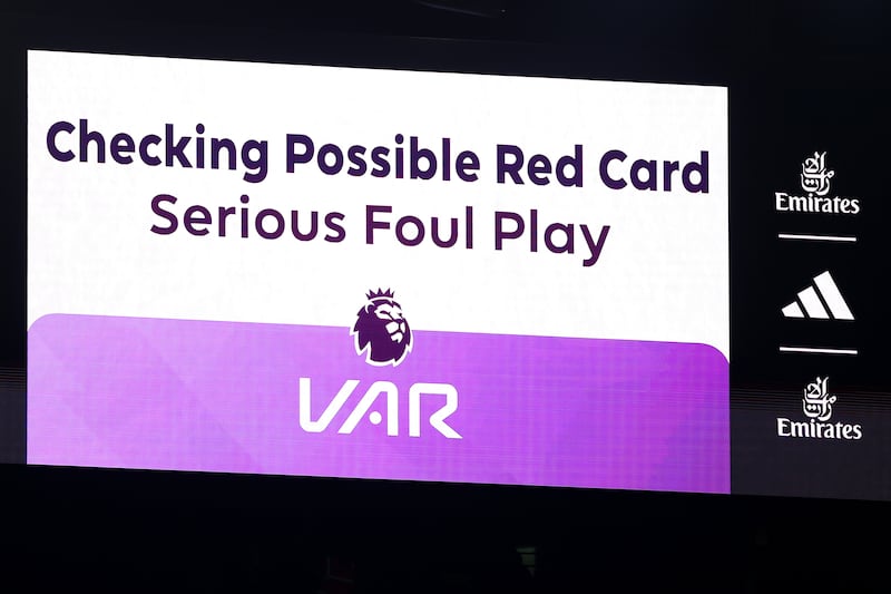 Technology is already ingrained in certain facets of sport, notably and sometimes controversially in the form of the video assistant referee. Photograph: Getty 