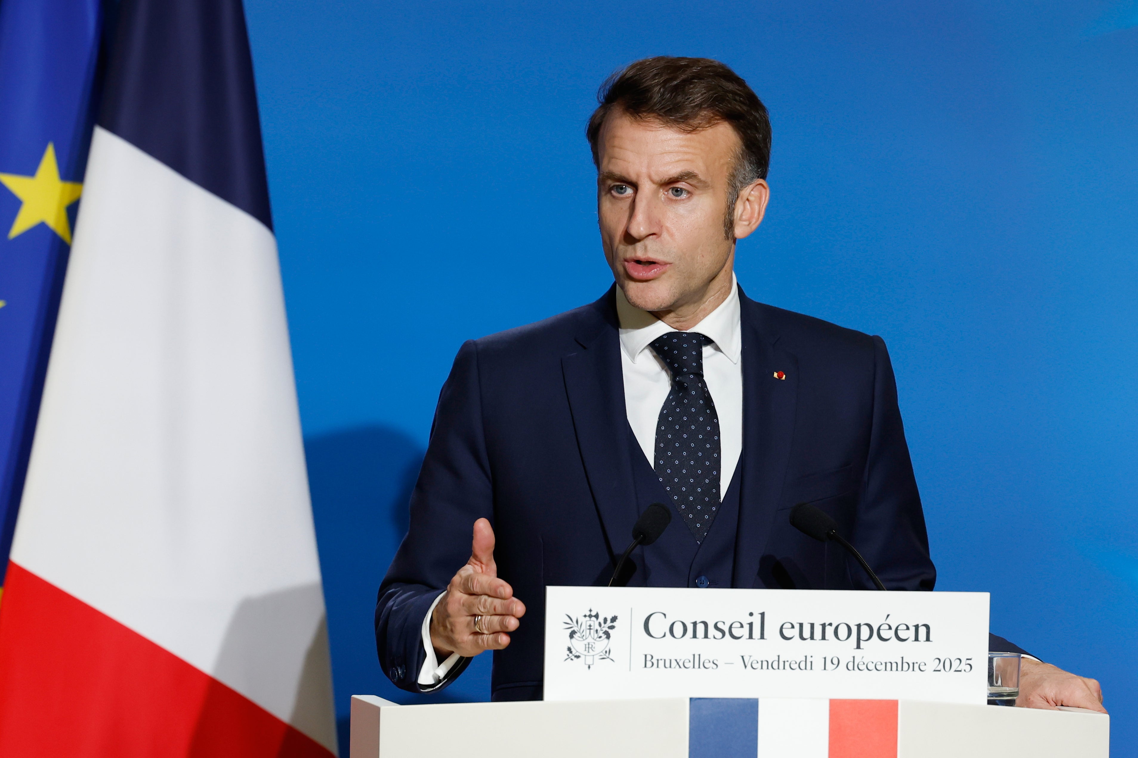 France’s president Emmanuel Macron has said the move to ban social media regulators from the US was a form of ‘intimidation’